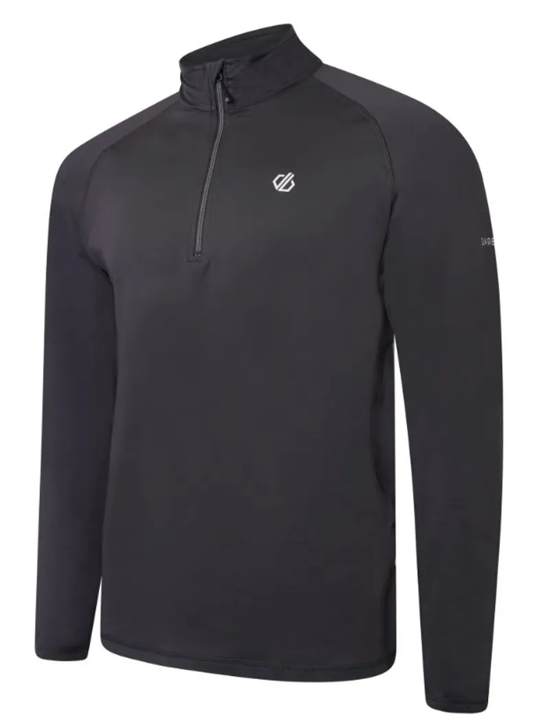 Dare2b Men's Fuse Up II Recycled Lightweight Core Stretch Midlayer in Ebony Grey-2